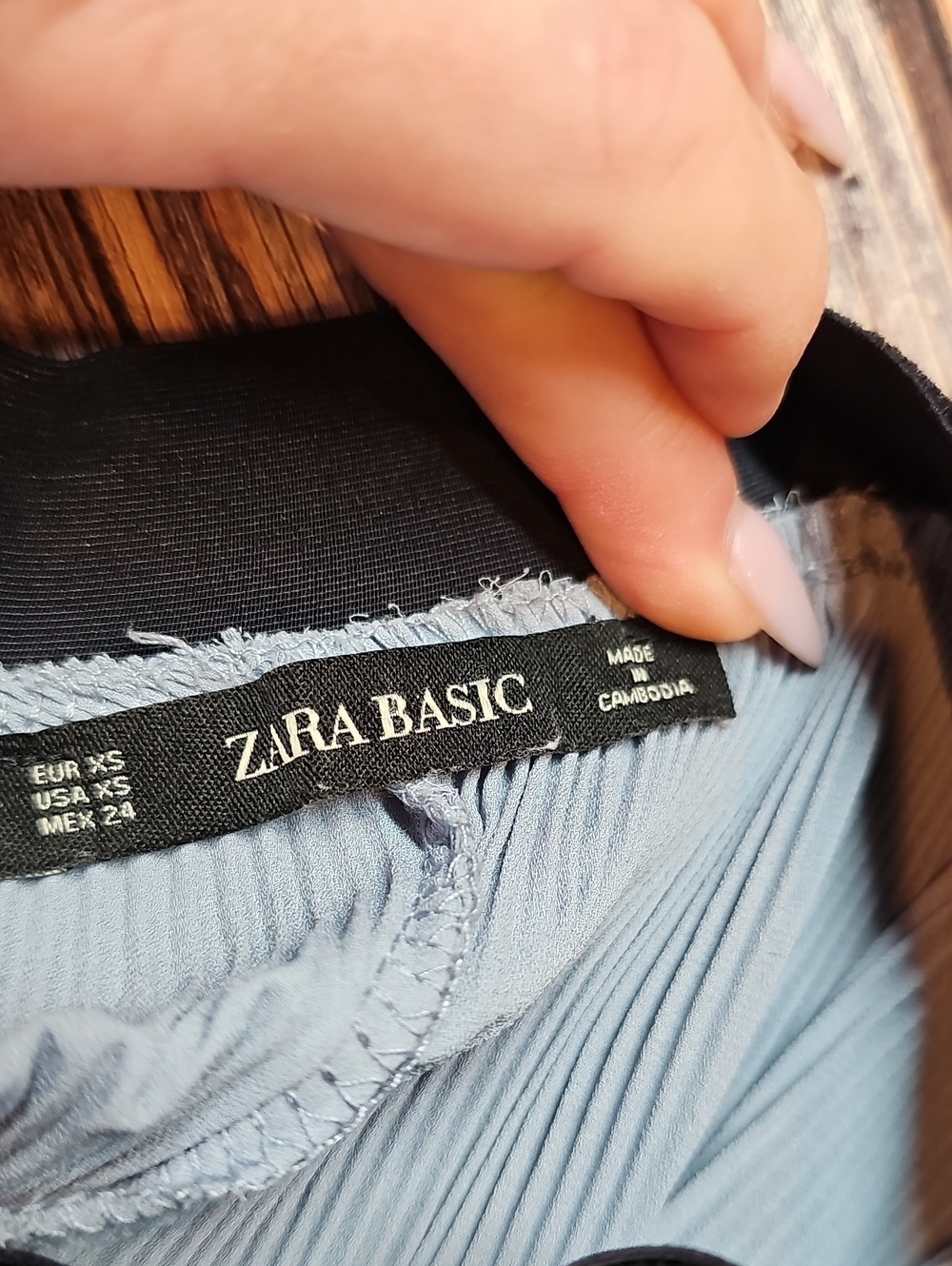 ZARA BASIC PLEATED WIDE-LEG PALAZZO STYLE PANTS - Picture 12 of 12
